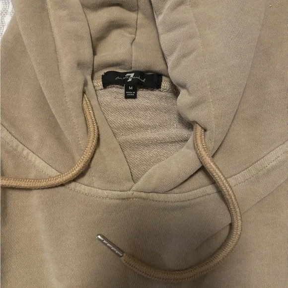7 For All Mankind Oversized Tan Hoodie - Picture 3 of 4